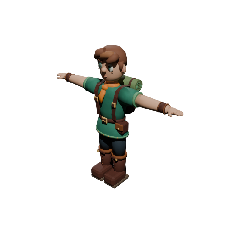 3D Game Character Model