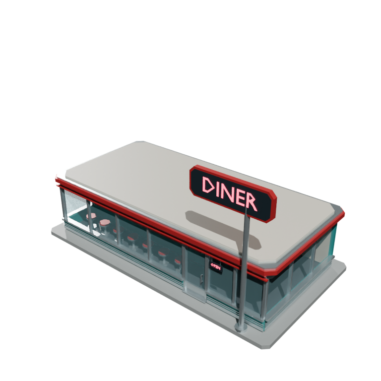 Route 66 Retro Roadside Diner