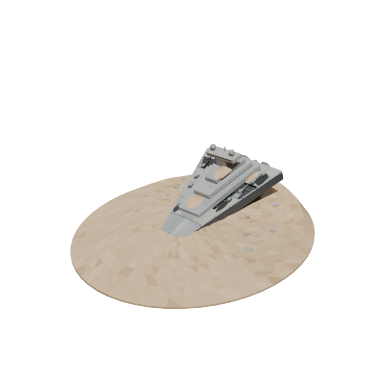 Desert Graveyard — Crashed Imperial Star Destroyer
