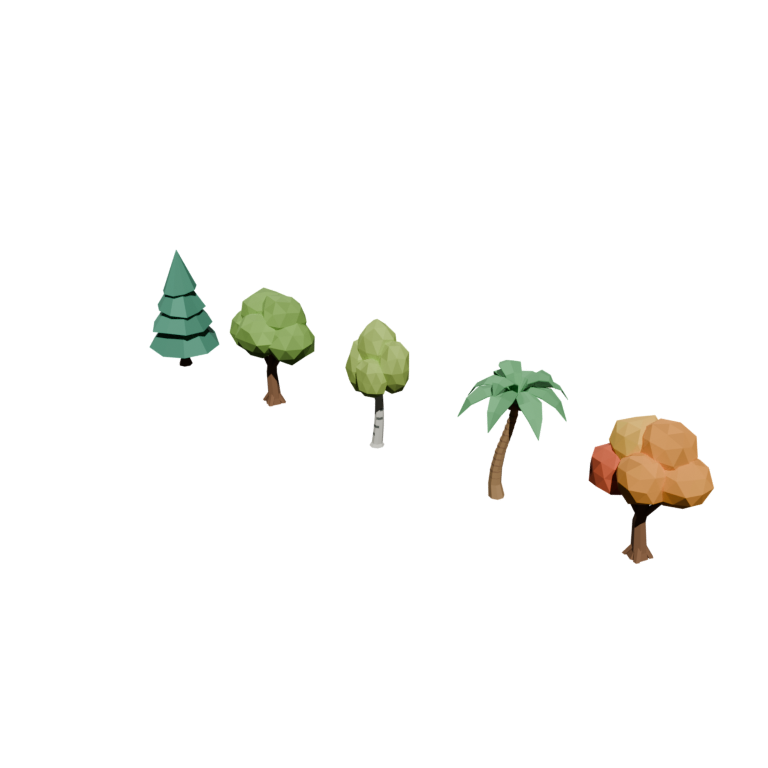 Low Poly Tree Pack (3D Tree Models)