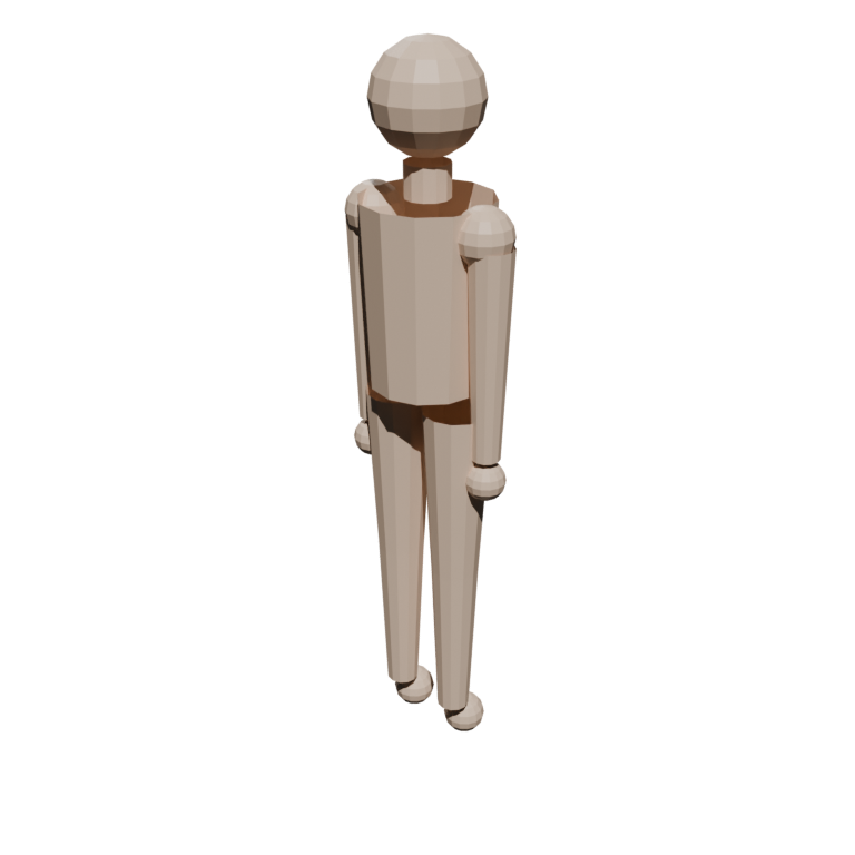 Rigged Human Base (19 bones)